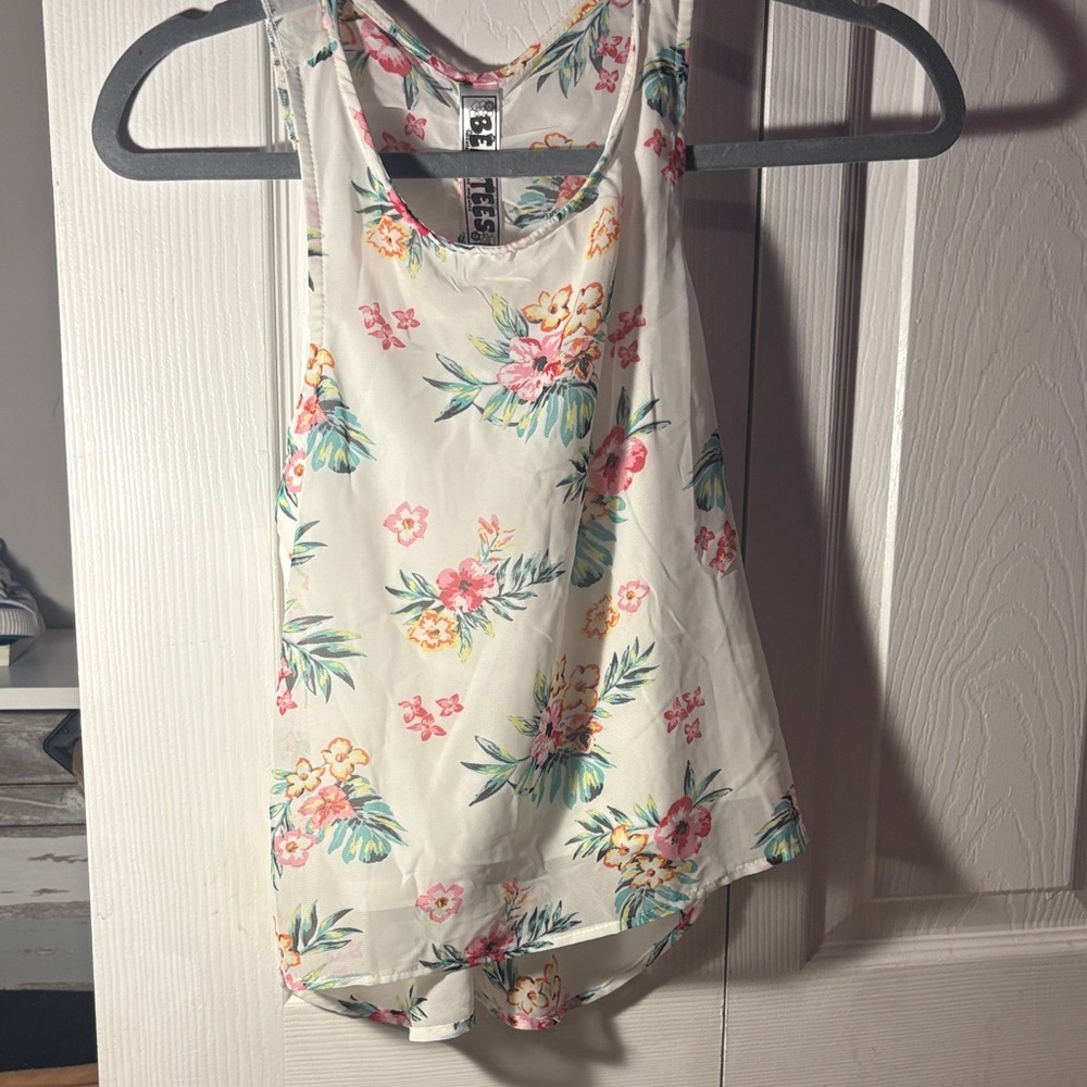 BEAUTEES kids Floral Sleeveless Top-Ross